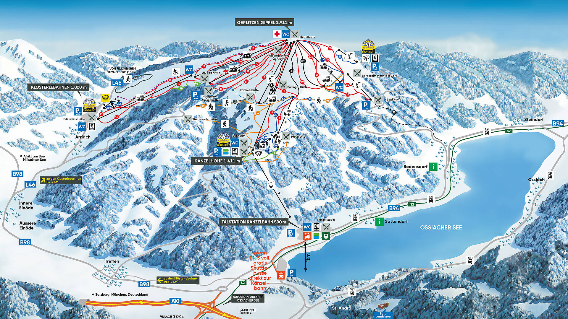 Gerlitzen Alpe Wintermaps 2024